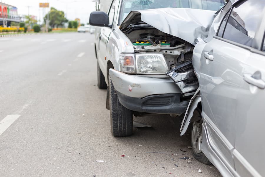 rear end car accident involving two cars